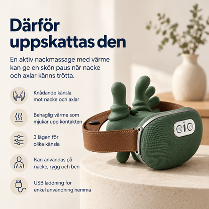 Nackkramaren™ – Värmande djupmassage som får nacksmärtan att släppa
