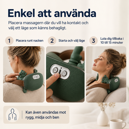 Nackkramaren™ – Värmande djupmassage som får nacksmärtan att släppa