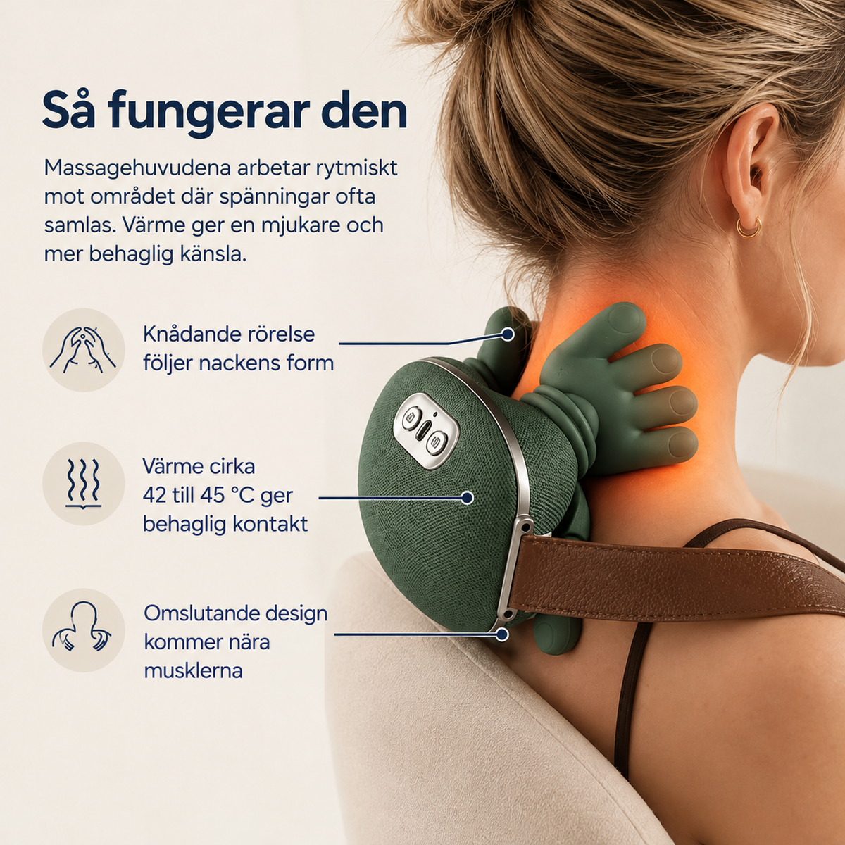 Nackkramaren™ – Värmande djupmassage som får nacksmärtan att släppa