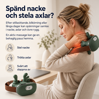 Nackkramaren™ – Värmande djupmassage som får nacksmärtan att släppa